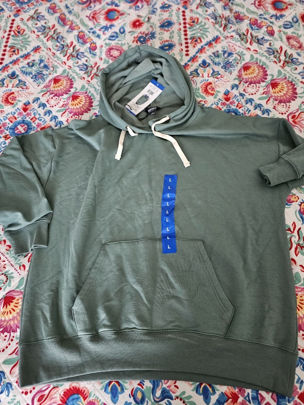 NWT Buffalo David Bitton Women’s Super Soft Stretch Fleece Hoodie Large Green